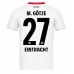 Maillot de foot Eintracht Frankfurt Mario Gotze #27 Extérieur vêtements 2025-26 Manches Courtes